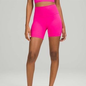 LULULEMON SONIC PINK 6” ALIGN SHORTS